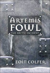 Cover of "The Arctic Incident," featuring metal panels with snow on them