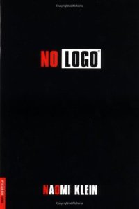 Cover of "No Logo," featuring the title in bold text on a solid black background.